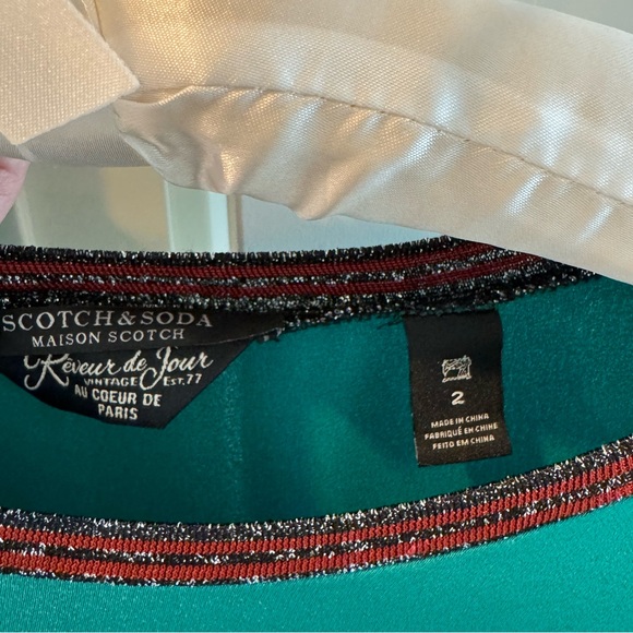 Cocktail t-shirt style dress green, Scotch & Soda size 2 - Picture 4 of 8